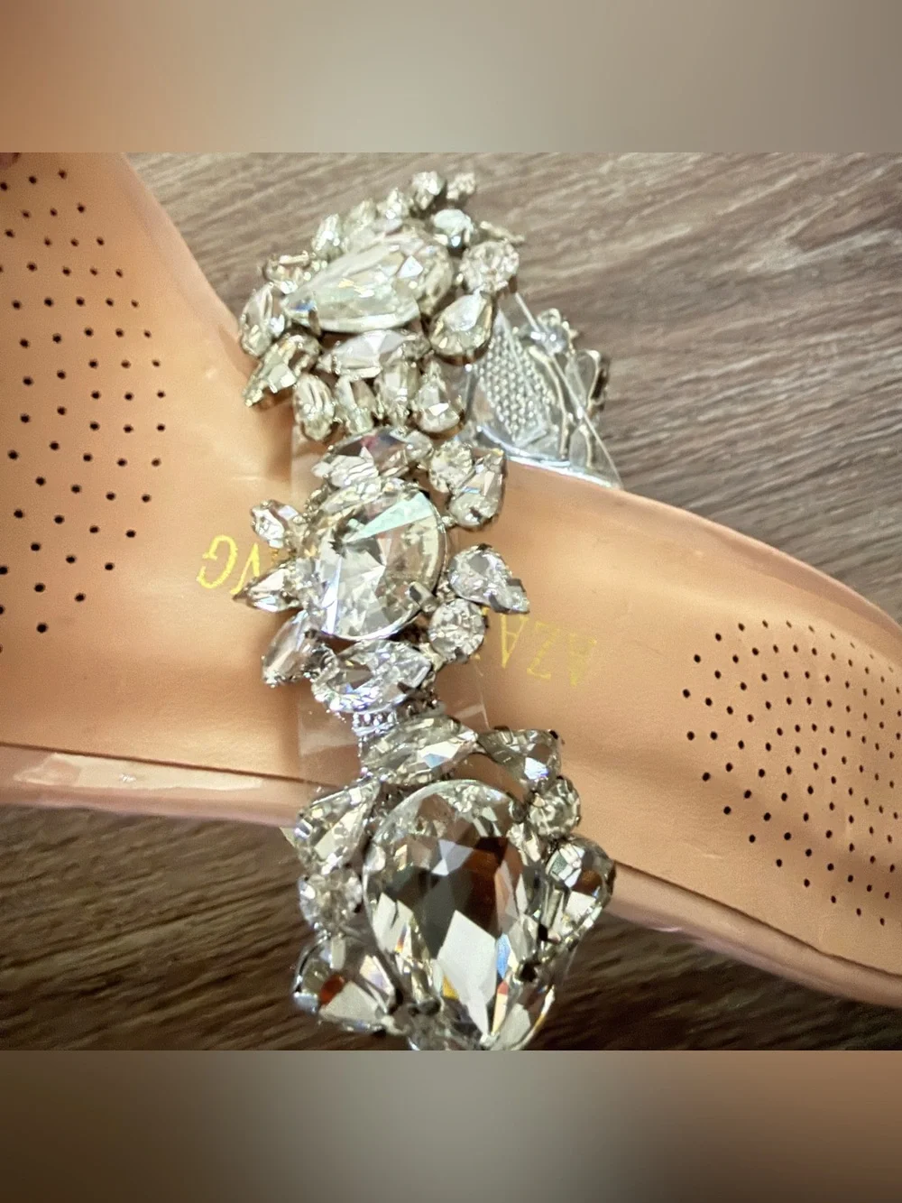 AZALEA WANG DONT BOTHER ME STILETTO SANDAL IN NUDE Size 8.5